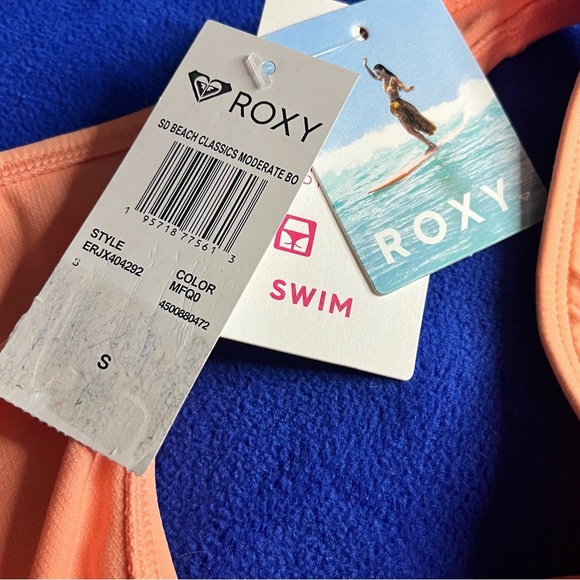 Roxy Women's Beach Classics Moderate Bikini Bottom, Size Small - Picture 6 of 7